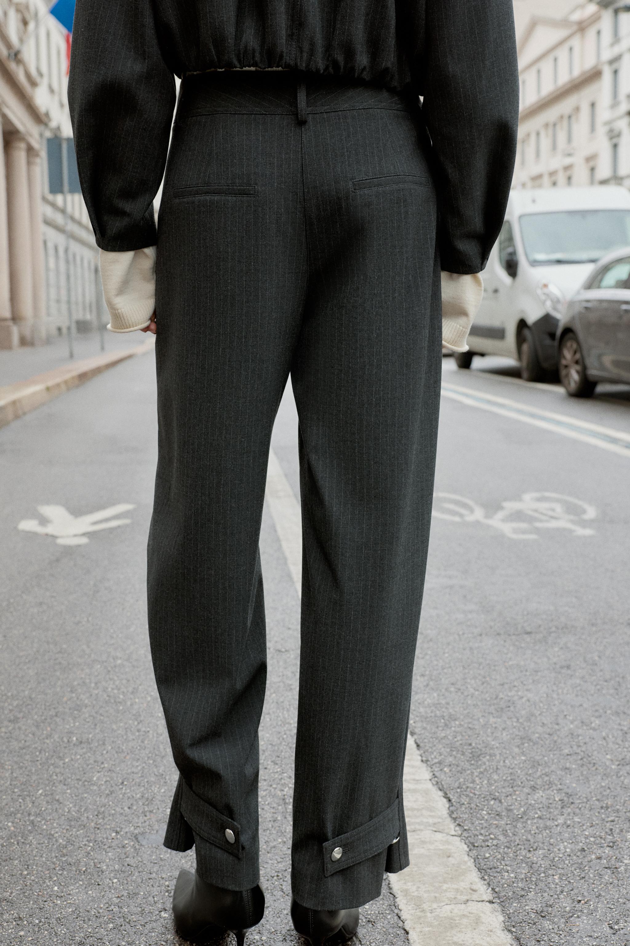 PANTALON À RAYURES TENNIS BAS AJUSTABLE